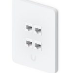 Ubiquiti UniFi Universal Paintable Keystone Wall Plate - Vertical, 4-Pack - 4 Port (UACC-WP-Keystone-V-4P)