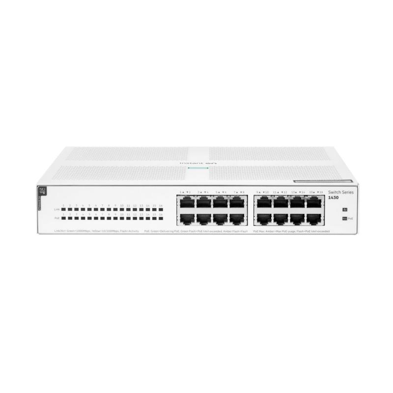 ARUBA NETWORKS HPE Networking Instant On Switch 16p Gigabit CL4 PoE 124W 1430 (R8R48A) - imagine 3
