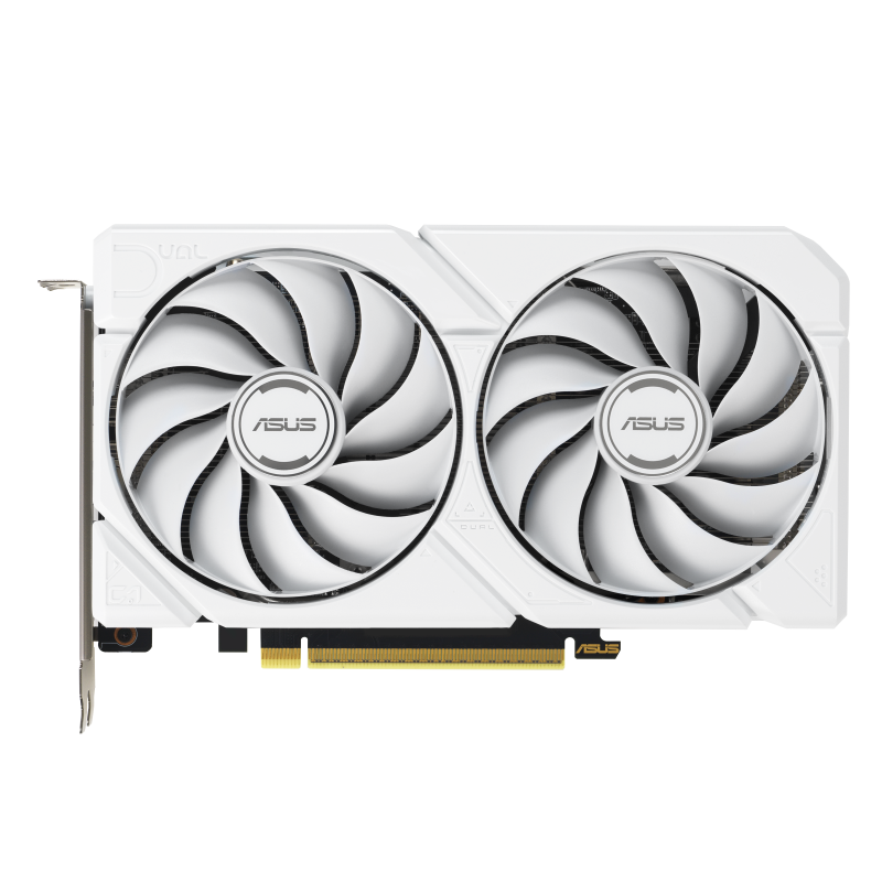 ASUS Dual -RX9060XT-16G-WHITE. Graphics processor family: AMD, Graphics processor: Radeon RX 9060 XT. Discrete graphics card memory:  16 GB, Graphics card memory type: GDDR6. Interface type: PCI Express 5.0. Cooling type: Active, Number of fans: 2 fan(s) (90YV0LG3-M0NA00)