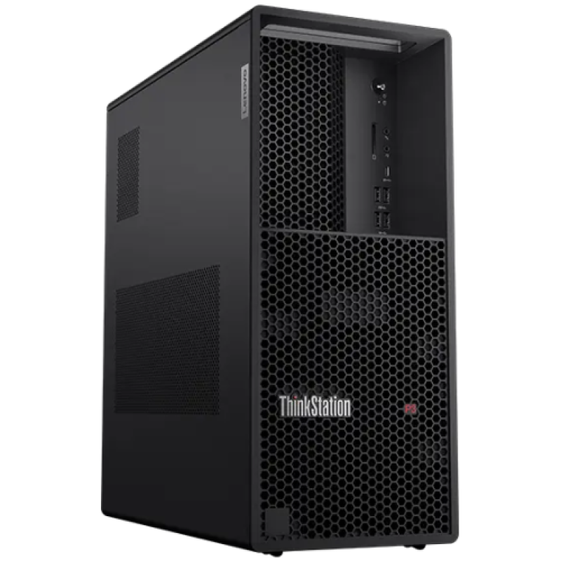 ThinkStation P3 Tower Gen 2, Intel® Core™ Ultra 7 265 vPro® (E-cores up to 4.60GHz, 30MB), 32.0GB, 1x1TB SSD M.2 2280 PCIe Gen4 Performance TLC Opal, 1xNVIDIA RTX™ A400 4GB, Integrated Ethernet, 500W, Porturi: Rear: 2x USB-A (Hi-Speed USB / USB 2.0); 2x USB-A (USB 5Gbps / USB 3.2 Gen 1), one (30HT001KRI)