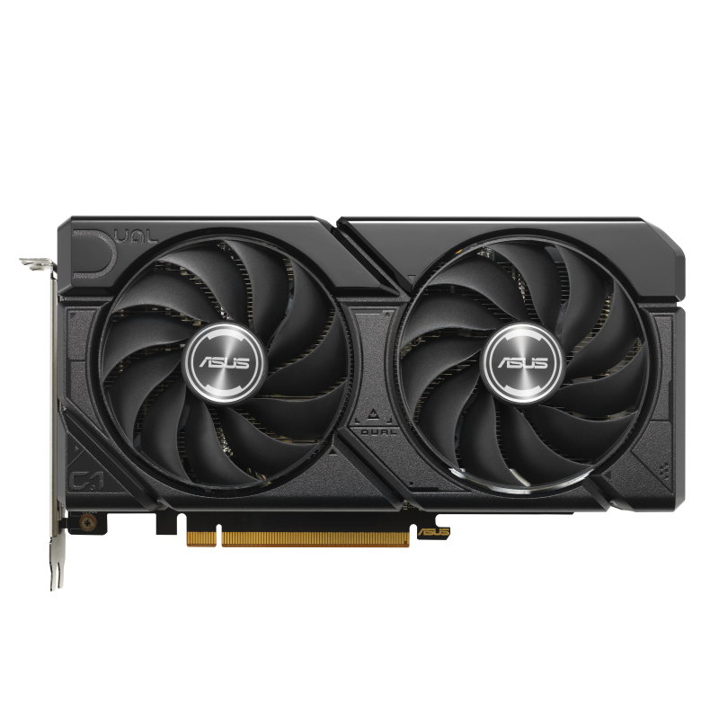 ASUS Dual -RX7600-O8G-EVO. Graphics processor family: AMD, Graphics processor: Radeon RX 7600. Discrete graphics card memory: 8 GB, Graphics card memory type: GDDR6, Memory bus: 128 bit. Maximum resolution: 7680 x 4320 pixels. OpenGL version: 4.6. Interface type: PCI Express 4.0. Cooling type (90YV0LD0-M0NA00)