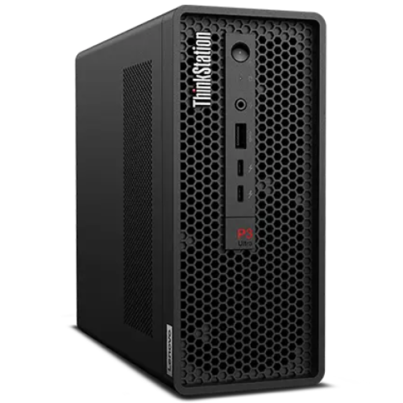 ThinkStation P3 Ultra, Intel® Core™ i9-14900K vPro® (E-cores up to 4.40GHz, 36MB), 64.0GB, 1x512GB SSD M.2 2280 PCIe Gen4 Performance TLC Opal, 1xNVIDIA RTX™ A400 4GB, BT 5.1 or above, Intel®AX211vPro, Integrated Ethernet, 300W, Porturi: Rear: 4x USB-A (USB 10Gbps / USB 3.2 Gen 2); 3x DisplayPort™ (30HA008KRI)