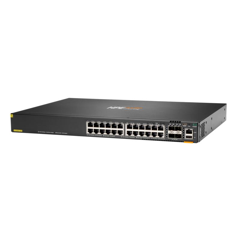 ARUBA NETWORKS HPE Aruba Networking CX 6200F 24G Class4 PoE 4SFP+ 370W Switch (JL725A)