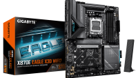 GIGABYTE X870E EAGLE X3D WIFI7. Processor manufacturer: AMD, Processor socket: Socket AM5, Compatible processor series: AMD Ryzen 7000 Series, AMD Ryzen 8000 Series, AMD Ryzen 9000 Series. Supported memory types: DDR5-SDRAM, Maximum internal memory: 256 GB, Memory slots type: DIMM. Supported storage (X870E EAGLE X WF7)