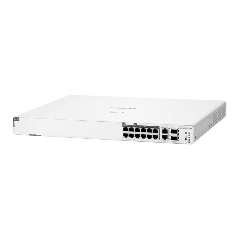 ARUBA NETWORKS HPE Networking Instant On Switch 8p Gigabit CL4 4p SR2.5G CL6 PoE 2p 10GBT 2p SFP+ 480W 1960 (S0F35A)