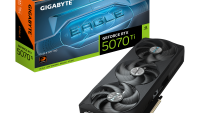 GIGABYTE GeForce RTX 5070 Ti EAGLE SFF 16G. Graphics processor family: NVIDIA, Graphics processor: GeForce RTX 5070 Ti, Processor frequency: 2452 MHz. Discrete graphics card memory: 16 GB, Graphics card memory type: GDDR7, Memory bus: 256 bit, Memory clock speed: 28000 MHz. Maximum resolution: 7680 (GV-N507TEAGLE-16GD)
