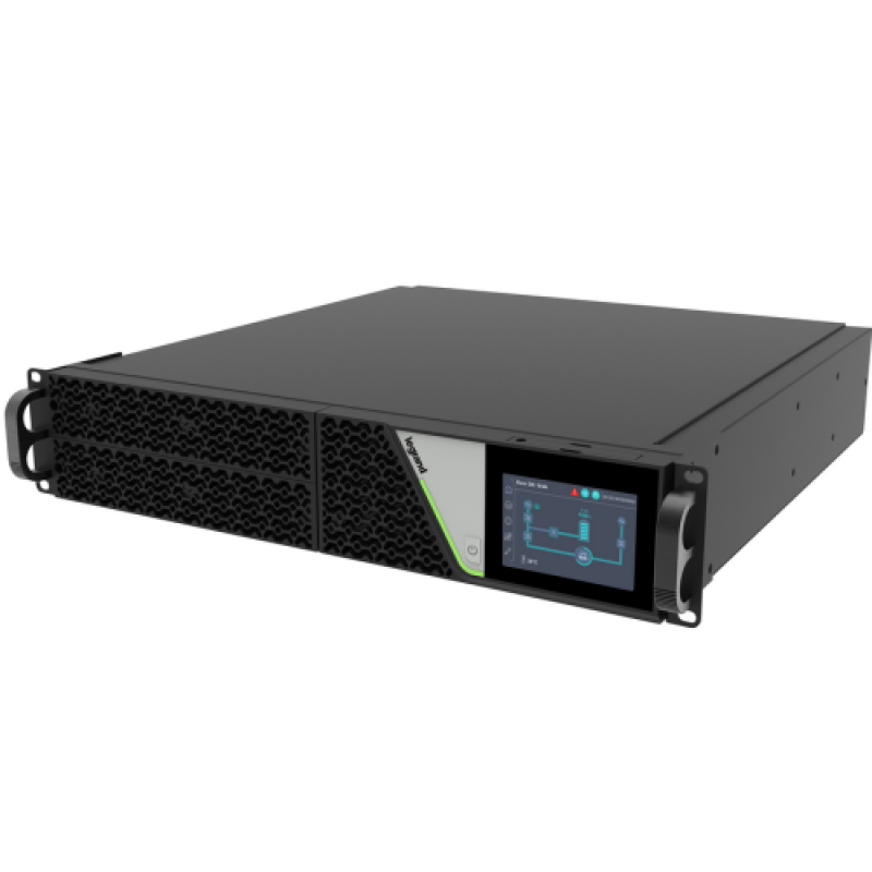 UPS Legrand KEOR DK 6000VA/ 6000W, tip On-Line cu dubla conversie VFI-SS-11, forma Rack/ Tower, 230V, outlet 8 x10A, IEC 320-C13+ 2 x 16A IEC 320-C19 + terminal strips, baterie 12V/ 5Ah, dimensiuni 440x88 (20U) x680mm, IP20, culoare negru (000000000000311349)