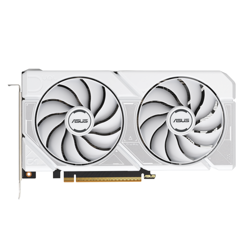 ASUS Dual -RTX5060-8G-WHITE. Graphics processor family: NVIDIA, Graphics processor: GeForce RTX 5060. Discrete graphics card memory:  8 GB, Graphics card memory type: GDDR7, Memory bus: 128 bit. Maximum resolution: 7680 x 4320 pixels. DirectX version: 12 Ultimate, OpenGL version: 4.6. Interface (90YV0N16-M0NA00)