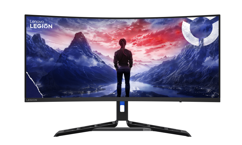 Monitor Gaming 34" Lenovo Legion R34w-30, LED, VA WLED, 3440x1440, 48Hz - 180Hz, Anti-glare, Display color 16.7 Million, Color Gamut: 99% sRGB, 90% DCI-P3, Curvature: 1500R, 0.5ms (MPRT) / 1ms (Level 4) / 2ms (Level 3) / 3ms (Level 2) / 4 ms (Level 1) / 5ms (G to G), 350 cd/m² cd/m², 3000:1 static (67C7GACBEU)
