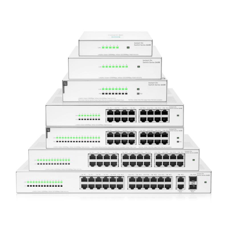 ARUBA NETWORKS HPE Networking Instant On Switch 16p Gigabit CL4 PoE 124W 1430 (R8R48A) - imagine 5