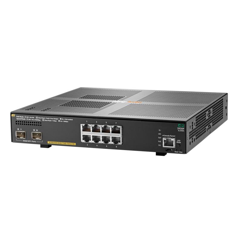 ARUBA NETWORKS HPE Aruba Networking 2930F 8G PoE+ 2SFP+ Switch (JL258A) - imagine 3