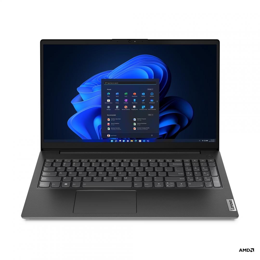 Laptop Lenovo V15 G4 ABP; 15.6" FHD (1920x1080) IPS 300nits Anti-glare; AMD Ryzen™ 7 7730U (8C / 16T, 2.0 / 4.5GHz, 4MB L2 / 16MB L3); Video Integrated AMD Radeon™ Graphics; RAM 8GB Soldered DDR4-3200 + 8GB SO- DIMM DDR4-3200; 512GB SSD M.2 2242 PCIe® 4.0x4 NVMe®, Optical: no ODD; No card reader (82YY001FRM) - imagine 2