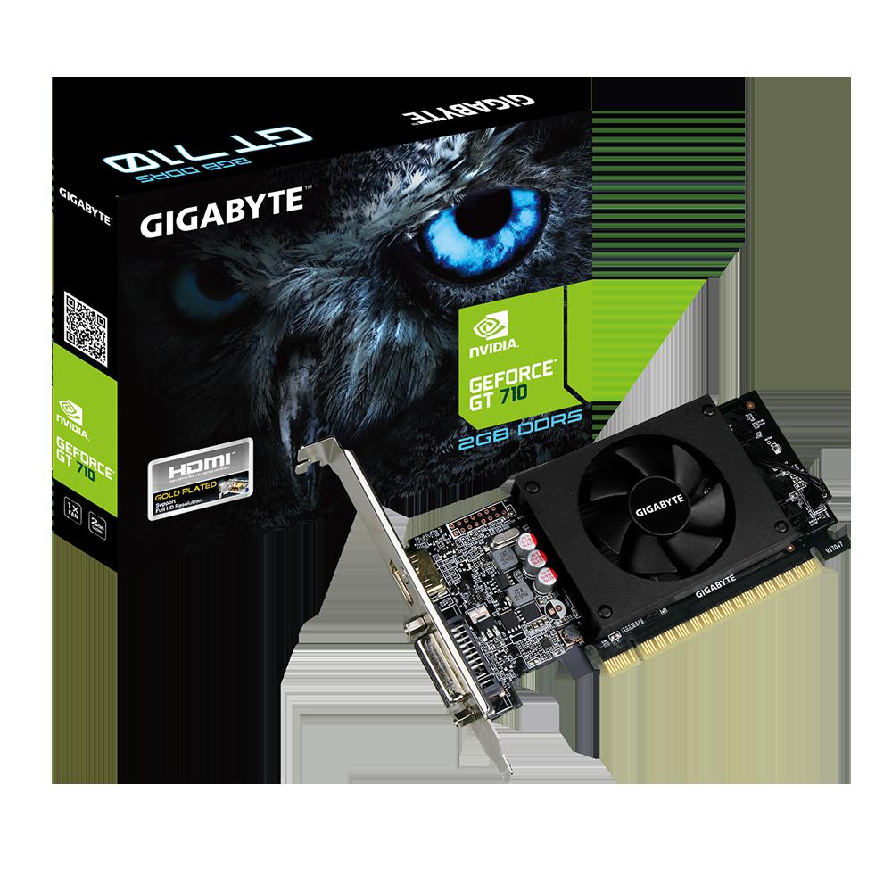 Placa video Gigabyte Geforce GT 710, 2GB, GDDR5, 64-Bit (N710D5-2GL)