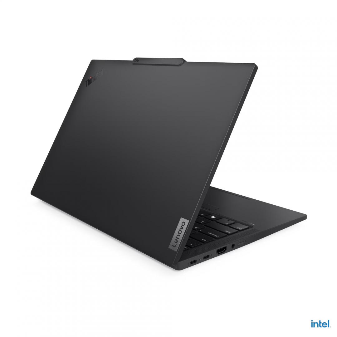 Laptop Lenovo ThinkPad T14 Gen 6 (Intel); 14" WUXGA (1920x1200) IPS 400nits Anti-glare, 45% NTSC, 60Hz, DBEF5; Intel® Core Ultra 5 225U, 12C (2P + 8E + 2LPE) / 14T, Max Turbo up to 4.8GHz, 12MB; Video Integrated Intel® Graphics; RAM 2x 16GB SODIMM DDR5-5600; 512GB SSD M.2 2280 PCIe® 4.0x4 NVMe® Opal (21QC002TRI) - imagine 2