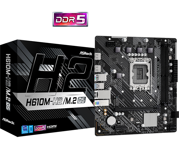 Placa de bază ASRock H610M-H2/M.2 D5 LGA1700 (H610M-H2/M.2 D5)