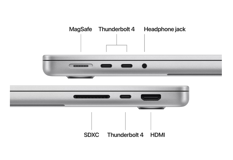 MacBook Pro 14.2"/Apple M4 Max (CPU 14-core, GPU 32-core, Neural Engine16-core)/36GB/1TB - Silver - INT KB (MX2G3RO/A) - imagine 3