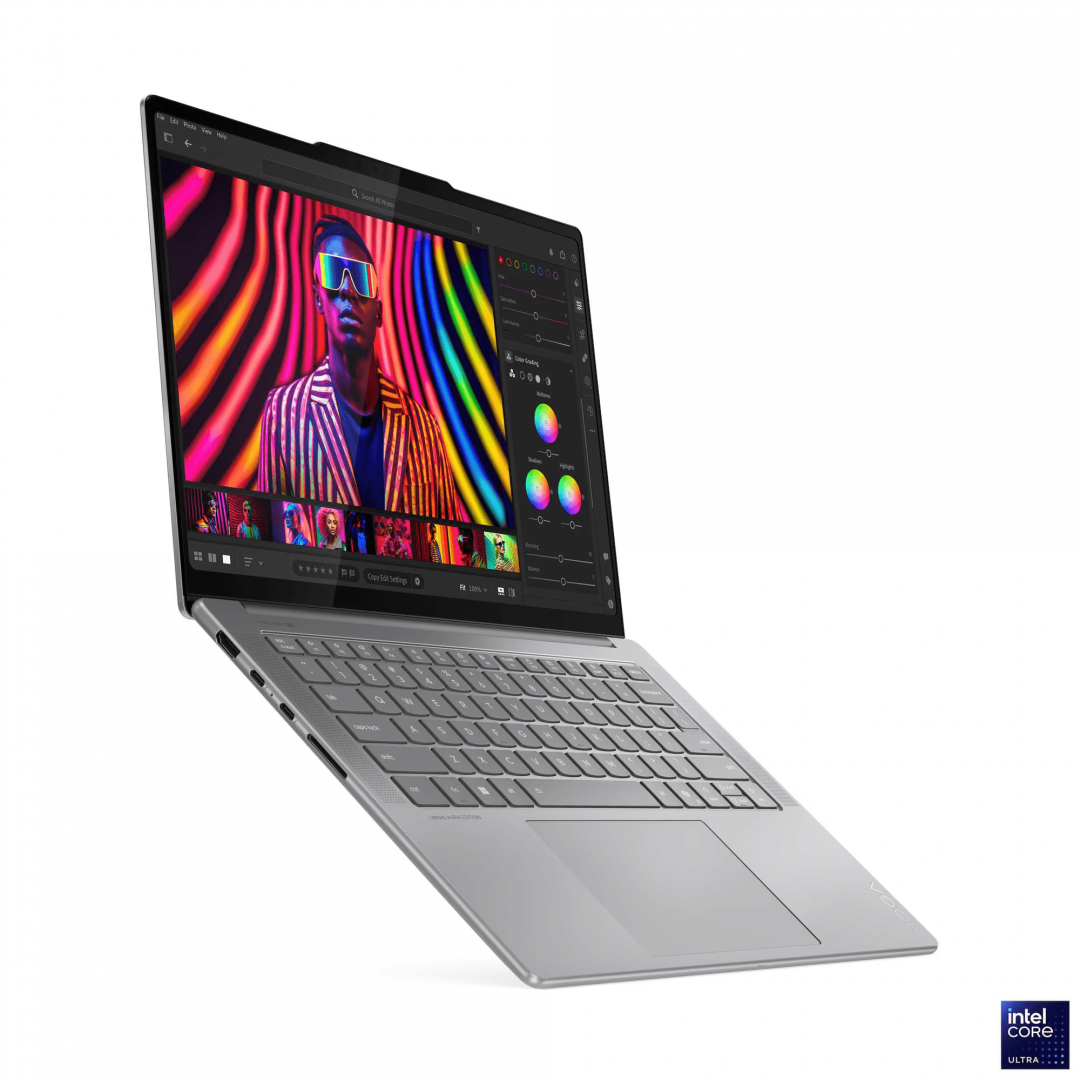 Laptop Lenovo Yoga Pro 7 14IAH10, 14.5" 3K (3000x1876) OLED 1000nits (peak) / 500nits (typical) Glossy / Anti-fingerprint, 100% DCI-P3, 120Hz, Eyesafe®, Dolby Vision®, DisplayHDR™ True Black 1000, Glass, Touch, X-Rite®, PureSight Pro, Intel® Core Ultra 7 255H, 16C (6P + 8E + 2LPE) / 16T, Max Turbo (83KF0035RM) - imagine 11