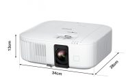 Proiector Epson EH-TW6250, 3LCD, 2.800 lumeni, 4k PRO UHD, 16:9, 35.000:1, lampa 4.500 ore/ 7.500 ore ecomode, corectie ± 30, zoom 1.62, dimensiune maxima imagine 500", USB 2.0 Type B (Service Only), Wireless LAN IEEE 802.11a/b/g/n/ac, Jack plug out, HDMI (HDCP 2.3), Android TV, Kensington lock (V11HA73040)