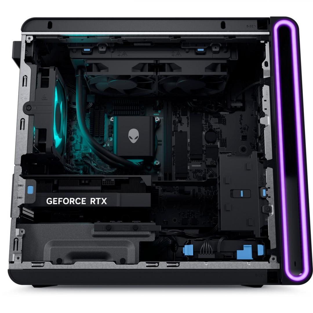 Desktop Gaming Dell Alienware Aurora ACT1250 cu procesor Intel Core Ultra 7 265KF pana la 5.5 GHz, 16 GB DDR5, 4TB SSD, RTX 5080, Windows 11 Pro, Black, 3 ani Garantie (AW1250U71645080W11P) - imagine 9
