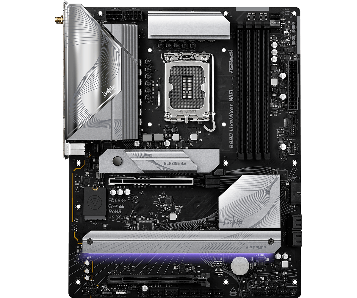 Placa de bază ASRock B860 LIVEMIXER WIFI LGA1851 (B860 LIVEMIXER WIFI) - imagine 3