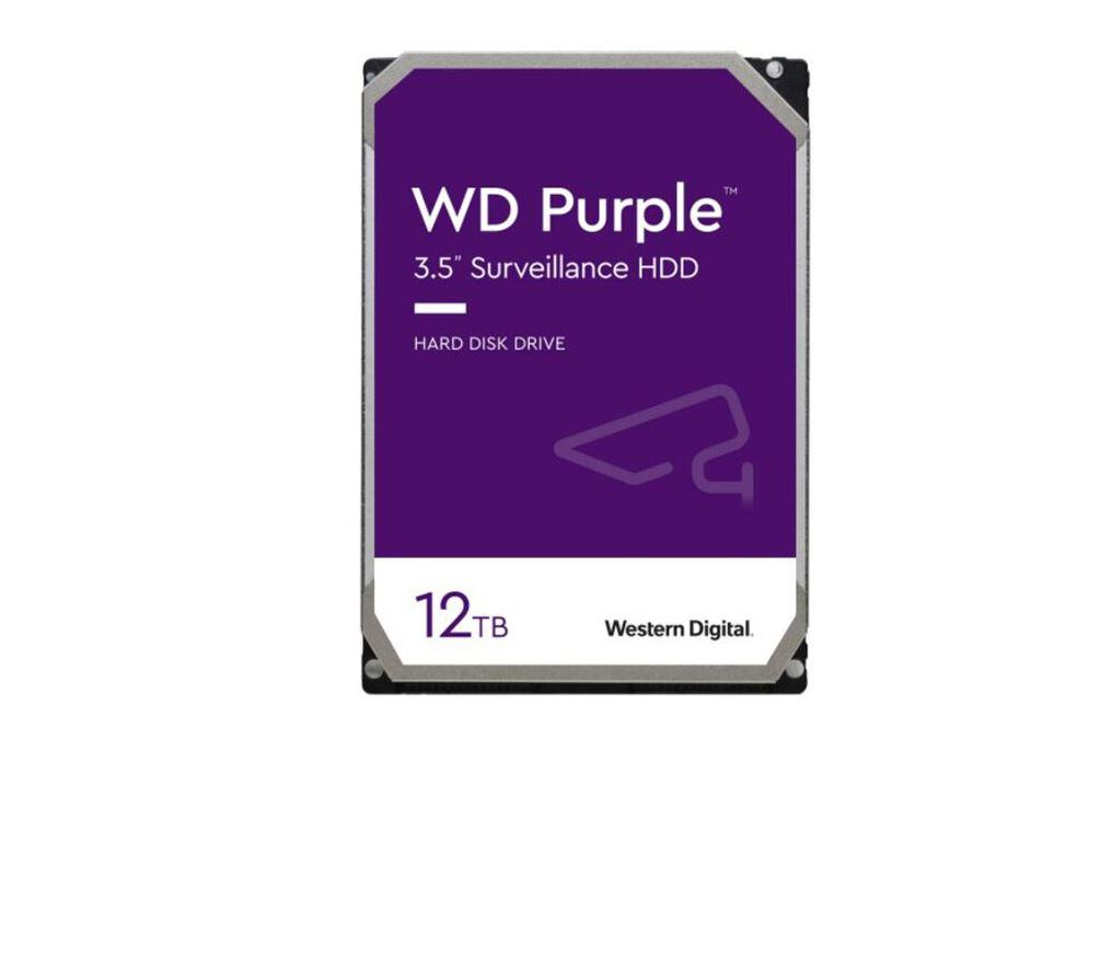 HDD Surveillance WD, 3.5", 12TB, PURPLE, SATA3, IntelliPower (5400rpm), 256MB, (WD121PURA)