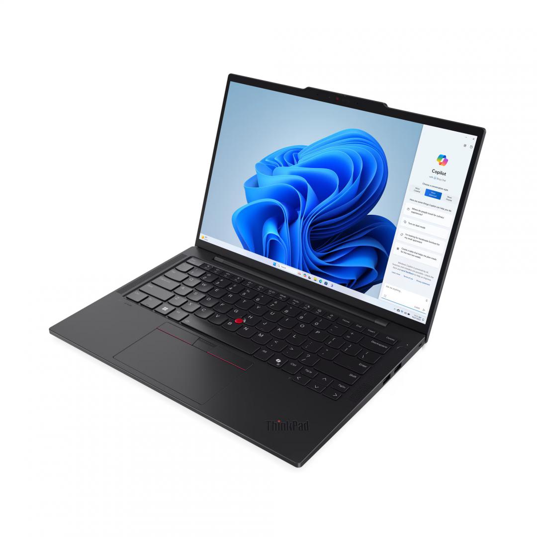 Laptop Lenovo ThinkPad T14s Gen 5;14" WUXGA (1920x1200) IPS 400nits Anti-glare, 45% NTSC, DBEF5;Intel® Core™ Ultra 7 155U, 12C (2P + 8E + 2LPE) / 14T, Max Turbo up to 4.8GHz, 12MB;Video Integrated Intel® Graphics;RAM 32GB Soldered LPDDR5x-6400;SSD1TB SSD M.2 2280 PCIe® 4.0x4 Performance NVMe® Opal (21LS005LRI) - imagine 4