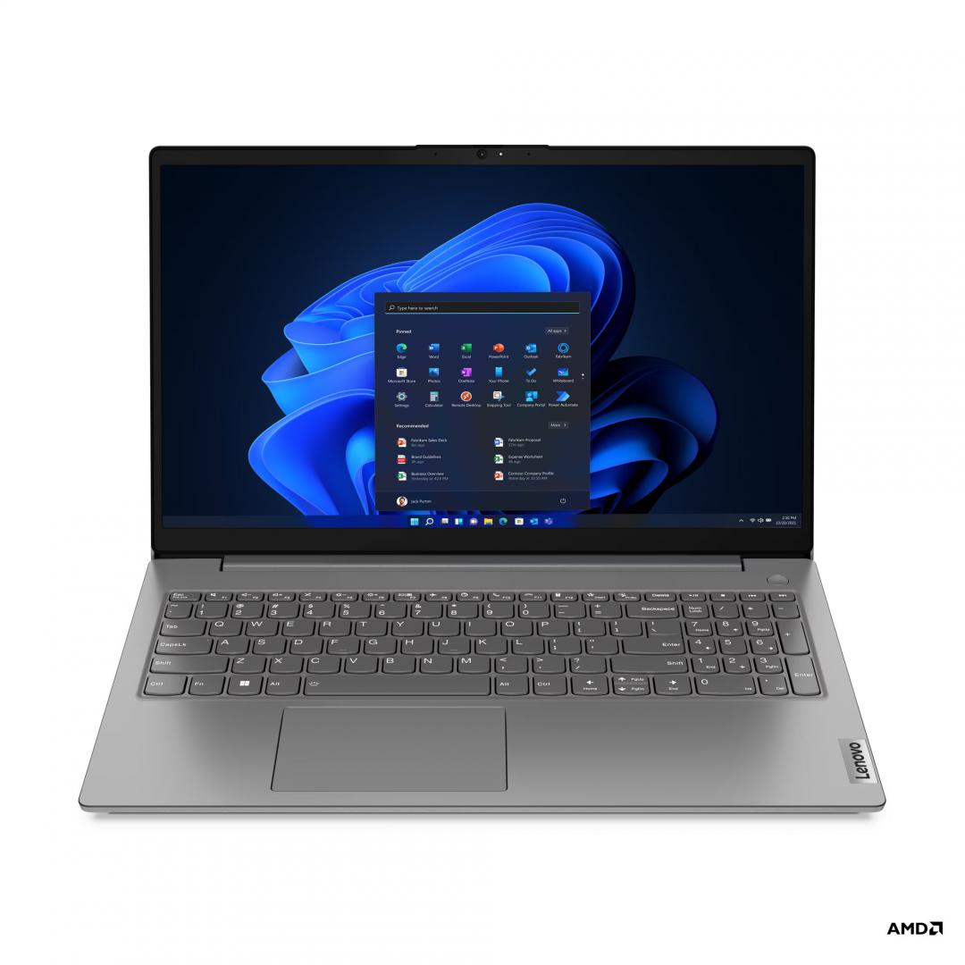 Laptop Lenovo V15 G4 ABP; 15.6" FHD (1920x1080) IPS 300nits Anti-glare; AMD Ryzen™ 7 7730U (8C / 16T, 2.0 / 4.5GHz, 4MB L2 / 16MB L3); Video Integrated AMD Radeon™ Graphics; RAM 8GB Soldered DDR4-3200 + 8GB SO- DIMM DDR4-3200; 512GB SSD M.2 2242 PCIe® 4.0x4 NVMe®, Optical: no ODD; No card reader (82YY001FRM) - imagine 7