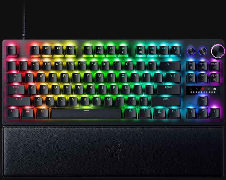 Tastatura mecanica Razer Huntsman V3 Pro Tenkeyless , iluminare Razer Chroma RGB, US layout, negru (RZ03-04980100-R3M1)