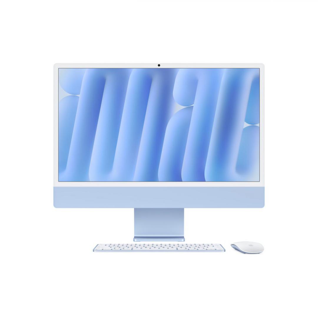 Apple iMAC 24" Retina 4.5k/ Apple M4 (CPU 8-core, GPU 8-core, Neural Engine16-core)/16GB/256GB - Blue - INT KB (2024) (MWUF3RO/A)