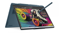 Laptop Lenovo Yoga 7 2-in-1 14AKP10, 14" 2.8K WQXGA+ (2880x1800) OLED 1100nits (peak) / 500nits (typical) Glossy / Anti-fingerprint, 100% DCI-P3, 120Hz, Dolby Vision®, TÜV Low Blue Light, DisplayHDR™ True Black 1000, Glass, Touch, AMD Ryzen™ AI 7 350 (8C / 16T, 2.0 / 5.0GHz, 8MB L2 / 16MB L3), video (83JR008ERM)
