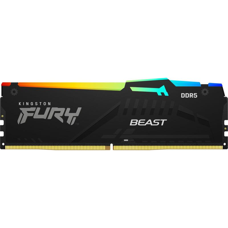 Memorie RAM Kingston DDR5 32GB 6000MHz CL36 1.35V Fury Beast Black RGB EXPO (KF560C36BBEA-32)