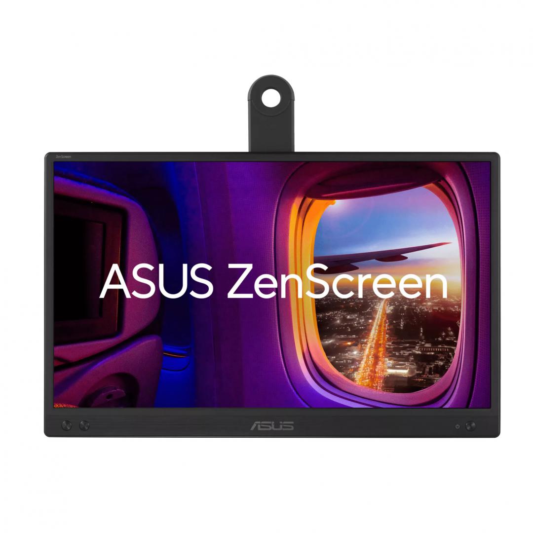Monitor Asus 15.6" MB166CR, Diagonal (inch): 15.6, Diagonal (cm): 39.6, Aspect ratio: 16:9, Panel: IPS, Resolution: 1920x1080, Refresh Rate: 60Hz, Response time GtG: 5ms, Brightness (max): 250 cd/㎡, Contrast (static) : 800:1, Contrast (dynamic): 100M:1, Viewing angle: 178°/178°, Color Gamut Type (MB166CR) - imagine 2