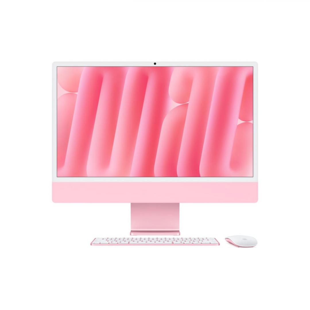 Apple iMAC 24" Retina 4.5k/ Apple M4 (CPU 8-core, GPU 8-core, Neural Engine16-core)/16GB/256GB - Pink - INT KB (2024) (MWUG3RO/A)
