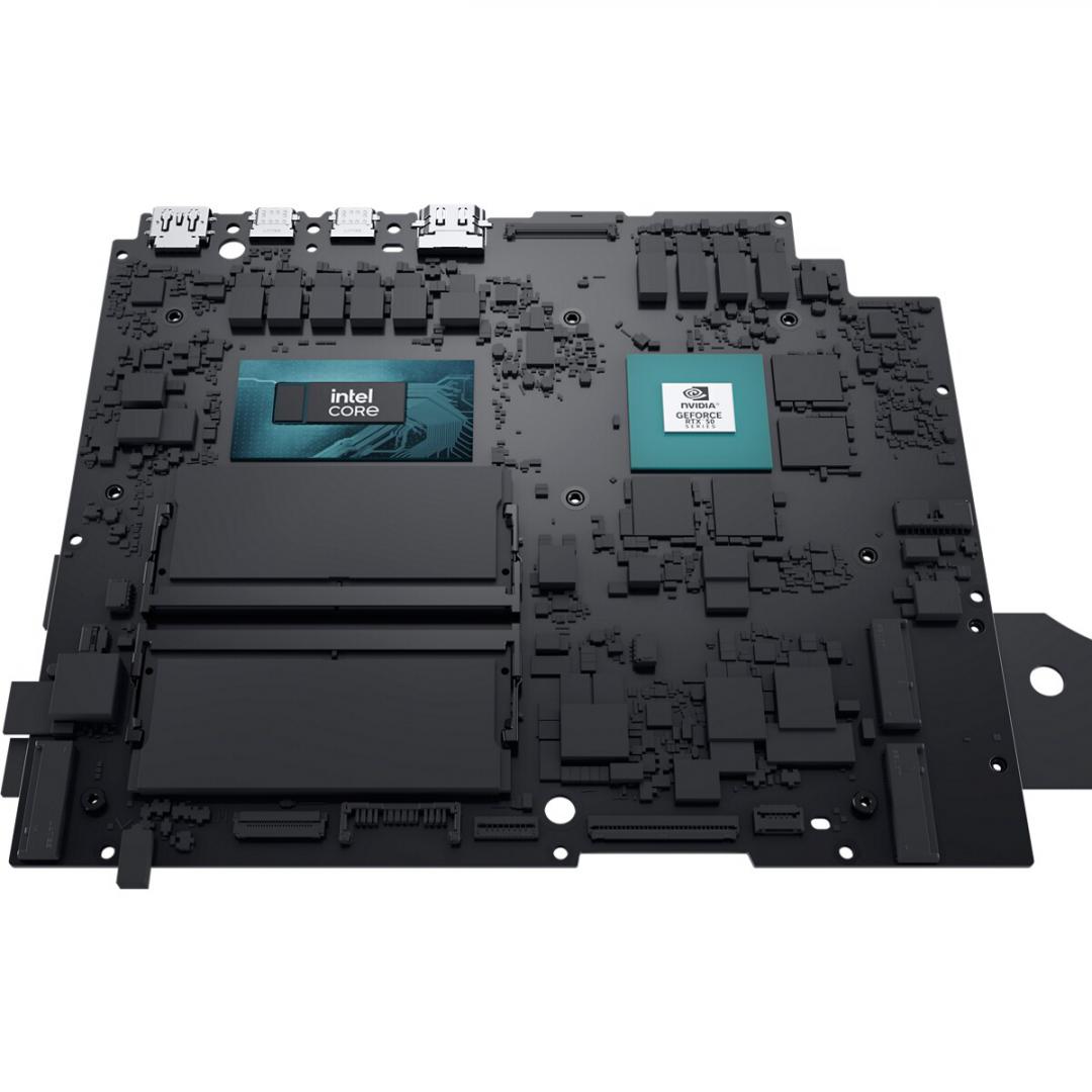 Laptop Gaming Alienware 16 Aurora AC16250, 16" WQXGA (2560 x 1600) 120Hz, 300 nits, ComfortView Plus, 100% sRGB color gamut, Intel(R) Core(TM) 7 Processor (Series 2) 240H (24MB cache, 10 cores, 1.80 to 5.20 GHz P-Core), NVIDIA(R) GeForce RTX(TM) 4050, 6 GB GDDR6, 16GB, 2x8GB, DDR5, 5600 MT/s (5200 (AWAC1625C71614050WP) - imagine 9