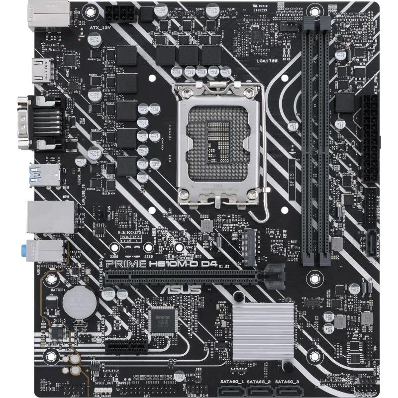 Placa de baza ASUS PRIME H610M-D D4, LGA 1700, DDR4, Micro-ATX (PRIME H610M-D D4)