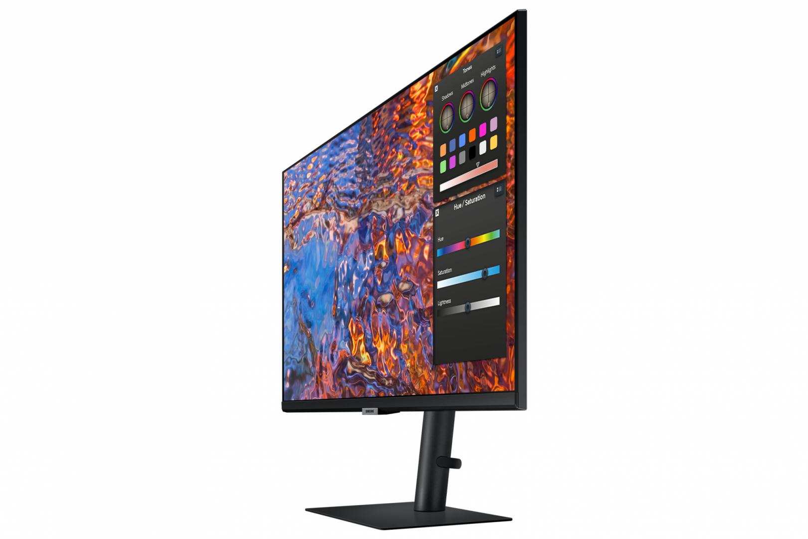 Monitor Samsung 27" LS27B800PXPXEN, Diagonal (inch): 27, Diagonal (cm): 69, Aspect ratio: 16:9, Panel: IPS, Resolution: 3840x2160, Refresh Rate: 60Hz, Response time GtG: 5ms, Brightness (max): 350 cd/m², Contrast (static) : 1000:1, Viewing angle: 178°/178°, Color Gamut Type: 98% DCI, Colours: 1.07B (LS27B800PXPXEN) - imagine 11