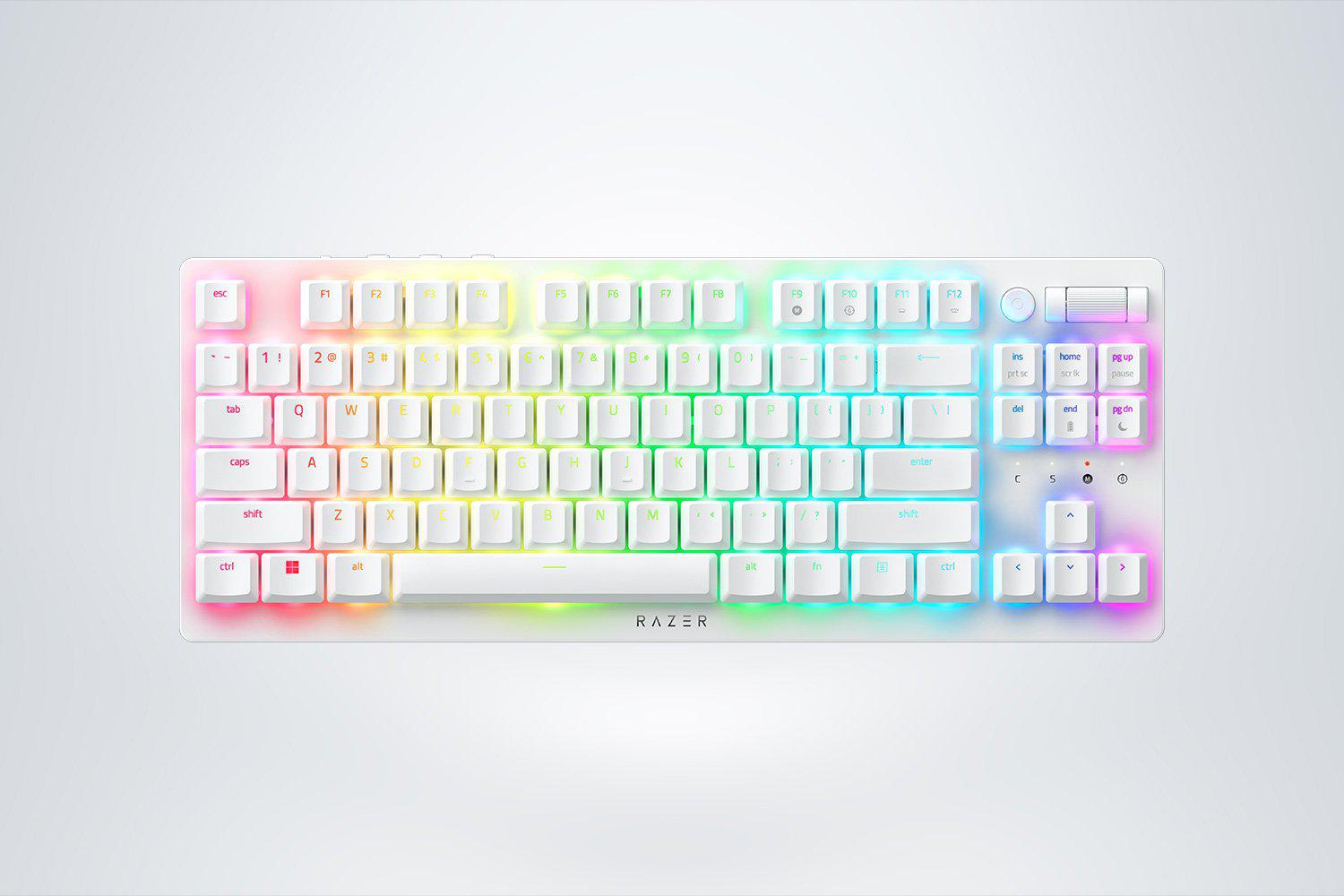 KB RAZER DEATHSTALKER V2 PRO TKL (RED SWITCH) - WHITE - US Layout (RZ03-04373500-R3M1)