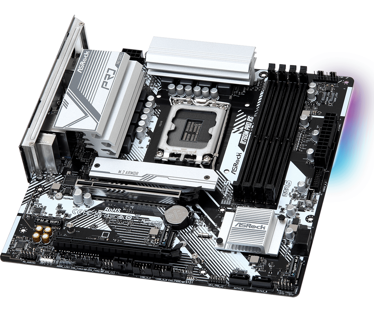 Placa de bază ASRock B760M PRO RS LGA1700 (B760M PRO RS) - imagine 2