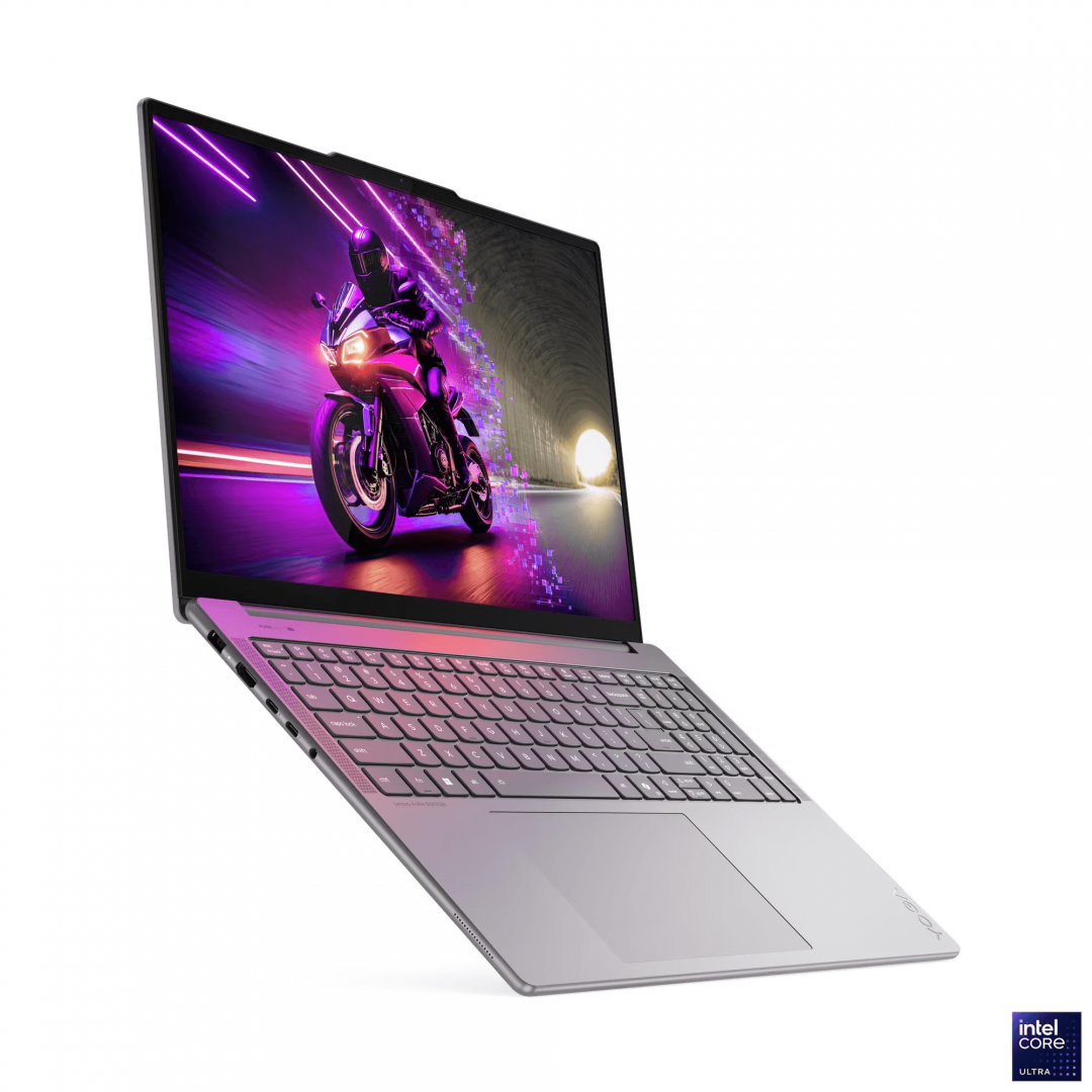 Laptop Lenovo Yoga Pro 9 16IAH10, 16" 3.2K (3200x2000) OLED, 1600nits (peak) / 1000nits (typical) Glossy / Anti-fingerprint, 100% DCI-P3, 100% Adobe® RGB, 100% sRGB, 120Hz, Eyesafe®, Dolby Vision®, DisplayHDR™ 1000, AGC Dragontrail™ Glass, Touch, X-Rite®, PureSight Pro, Intel® Core Ultra 9 285H, 16C (83L00064RM) - imagine 3
