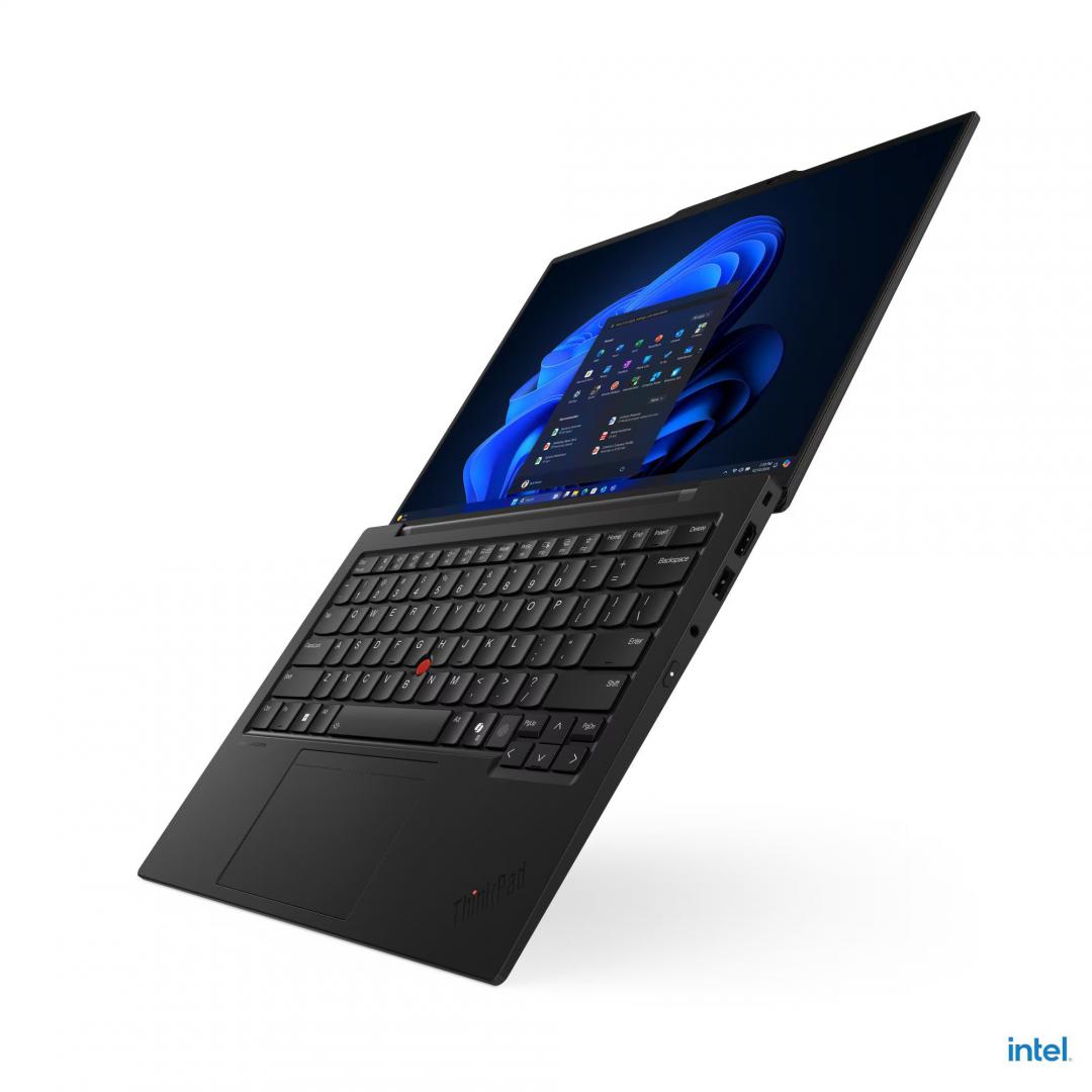 Laptop ThinkPad X1 Carbon Gen 13 Aura Edition; 14" 2.8K (2880x1800) OLED 500nits Anti-glare / Anti-reflection / Anti-smudge, 100% DCI-P3, 120Hz VRR, DisplayHDR™ True Black 500, Dolby Vision®, Touch; Intel® Core Ultra 7 265U, 12C (2P + 8E + 2LPE) / 14T, Max Turbo up to 5.3GHz, 12MB; Video Integrated (21NX00F5RI) - imagine 7