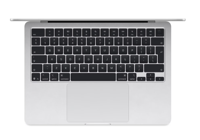 MacBook Air 13.6" Retina/Apple M4 (CPU 10-core, GPU 10-core, Neural Engine16-core)/16GB/512GB - Silver - INT KB (2025) 35W USB‑C (MW0X3RO/A) - imagine 2