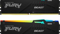 Memorie RAM Kingston DDR5 32GB 5600MHz CL40 1.25V Dual Channel Kit Fury Beast Black RGB XMP (KF556C40BBAK2-32)