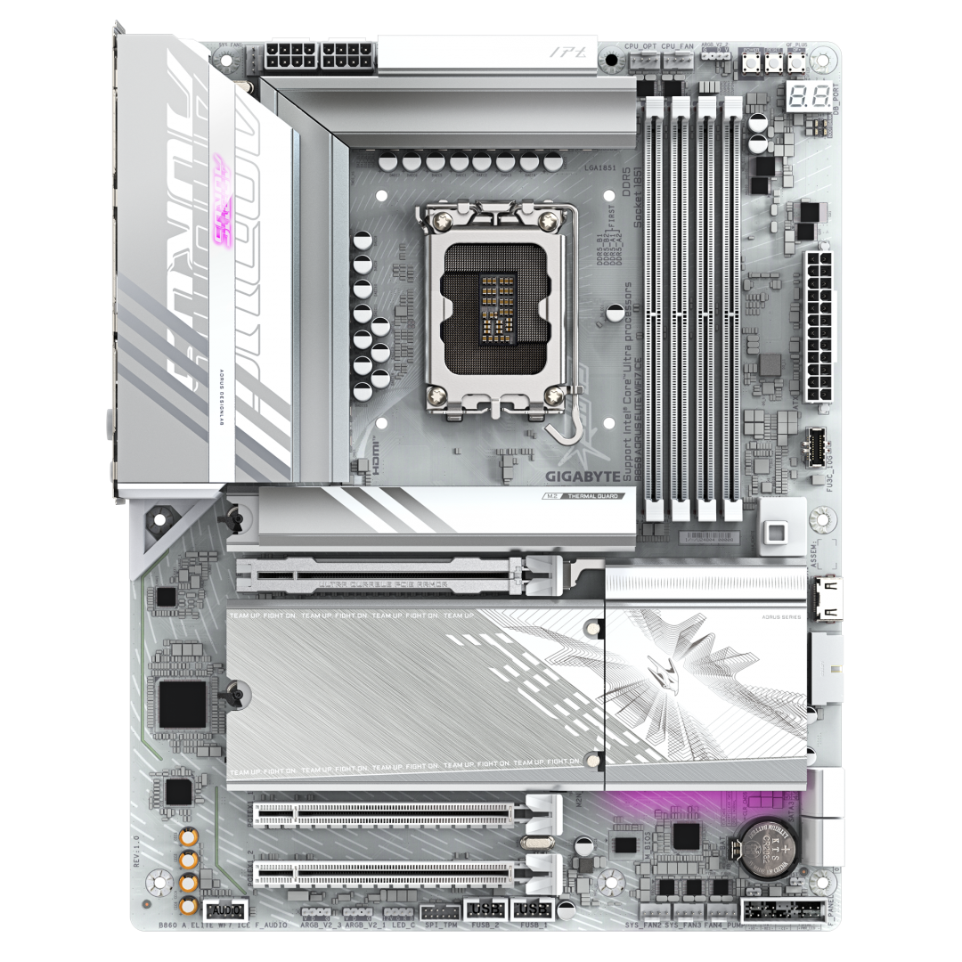 Placa de bază Gigabyte B860 AORUS ELITE WIFI7 ICE LGA1851 (B860 A ELITE WF7 ICE) - imagine 2
