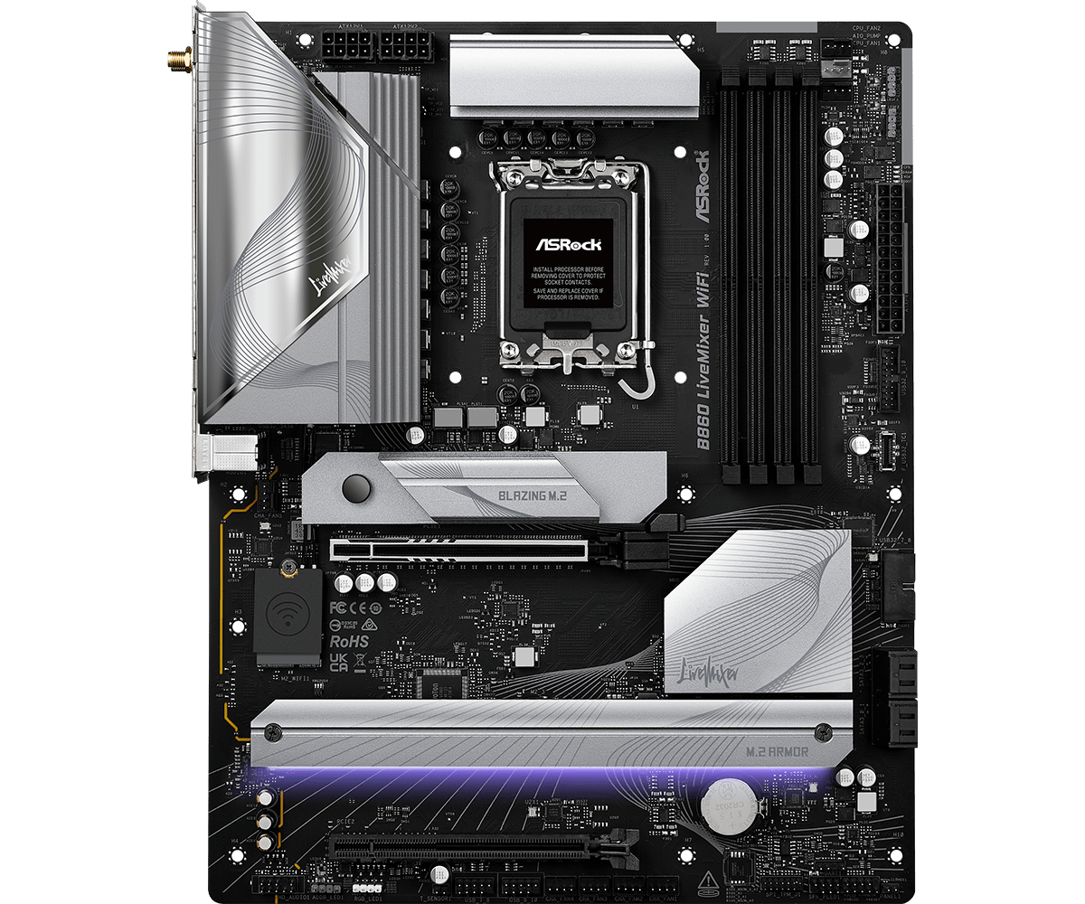 Placa de bază ASRock B860 LIVEMIXER WIFI LGA1851 (B860 LIVEMIXER WIFI) - imagine 2