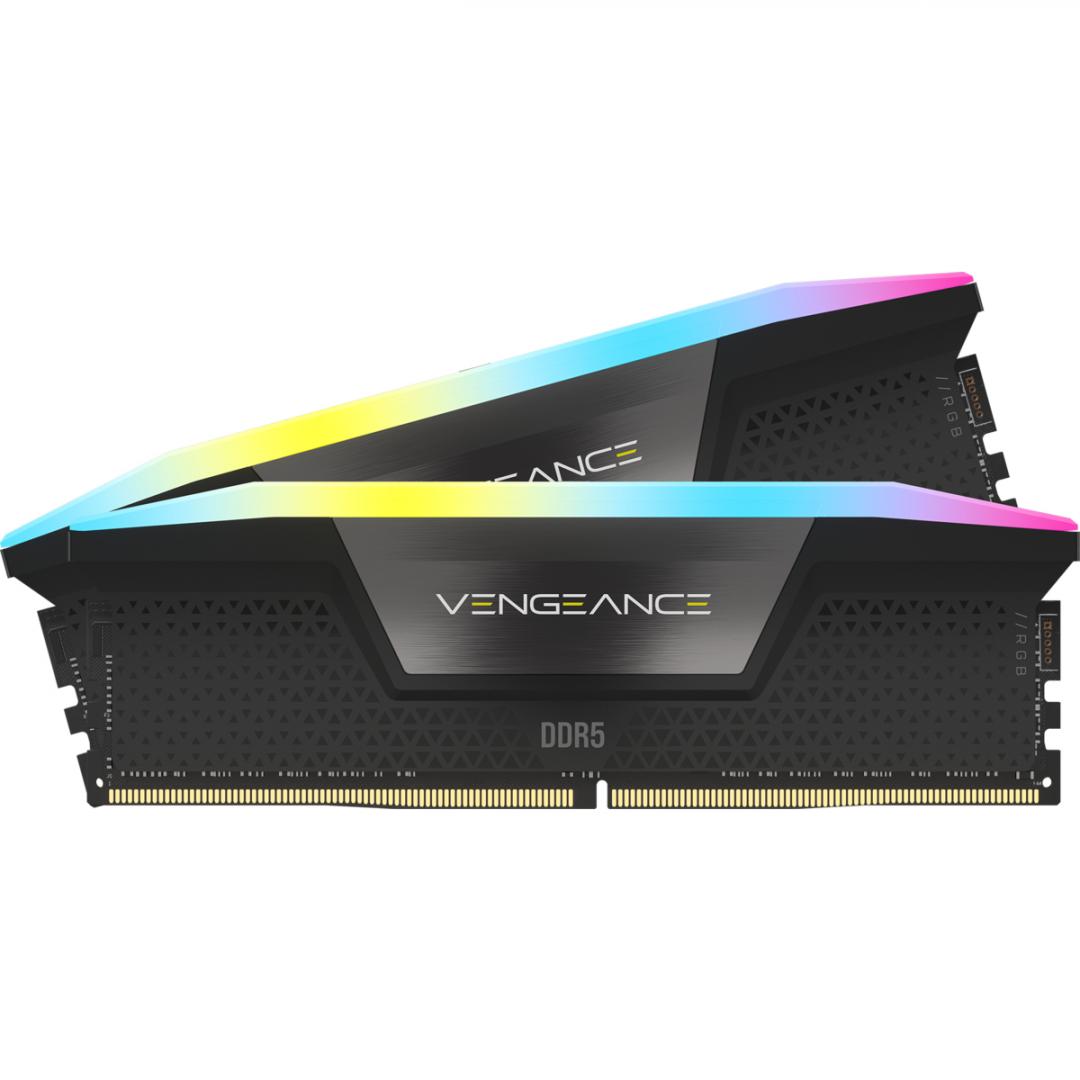 Memorie RAM Corsair Vengeance RGB 32GB DDR5 5600MHz CL40 Kit of 2 (CMH32GX5M2B5600C40K)