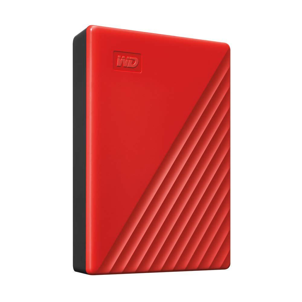 HDD Extern WD My Passport, 4TB, rosu, USB 3.2 (WDBPKJ0040BRD-WESN)