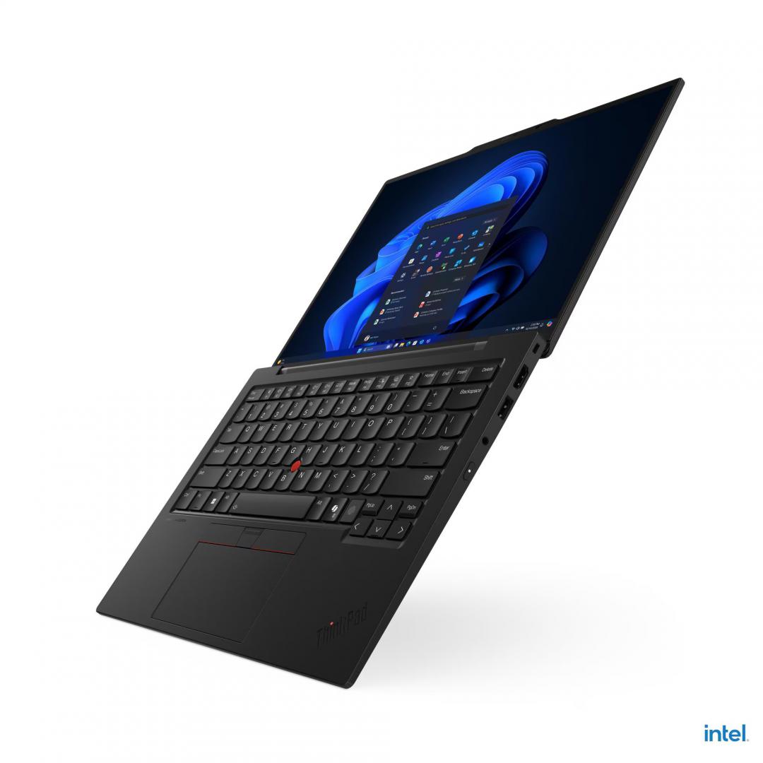 Laptop Lenovo ThinkPad X1 Carbon Gen 13 Aura Edition; 14" 2.8K (2880x1800) OLED 500nits Anti-glare / Anti-reflection / Anti-smudge, 100% DCI-P3, 120Hz VRR, DisplayHDR™ True Black 500, Dolby Vision®, Touch; Intel® Core Ultra 7 255U, 12C (2P + 8E + 2LPE) / 14T, Max Turbo up to 5.2GHz, 12MB; Video (21NX006TRI)