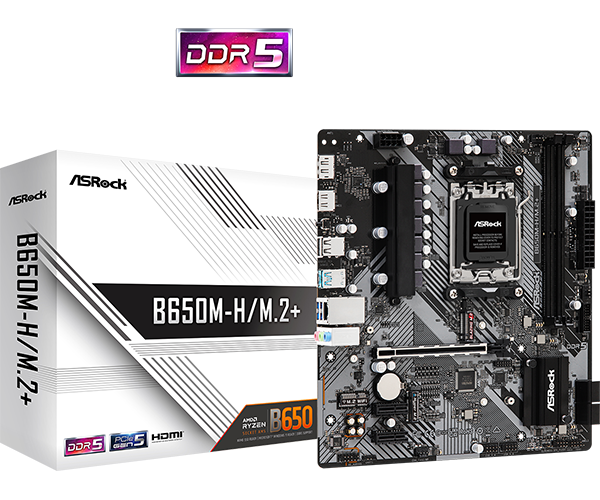 Placa de bază ASRock B650M-H/M.2+ AM5 (B650M-H/M.2+)