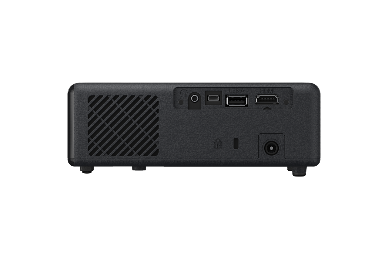 Proiector Epson EF-11 Mini laser projection TV, 3LCD, 1000 lumeni, FHD 1920*1080, 16:9, 2.500.000:1, laser, dimensiune maxima imagine 150", USB 2.0 Type A, USB 2.0 Type B, HDMI 1.4, Miracast, Stereo mini jack audio out, Kensington lock, boxa 2W inclusa, Screen Mirroring, greutate 1.2 kg, 22-27 dB (V11HA23040) - imagine 2