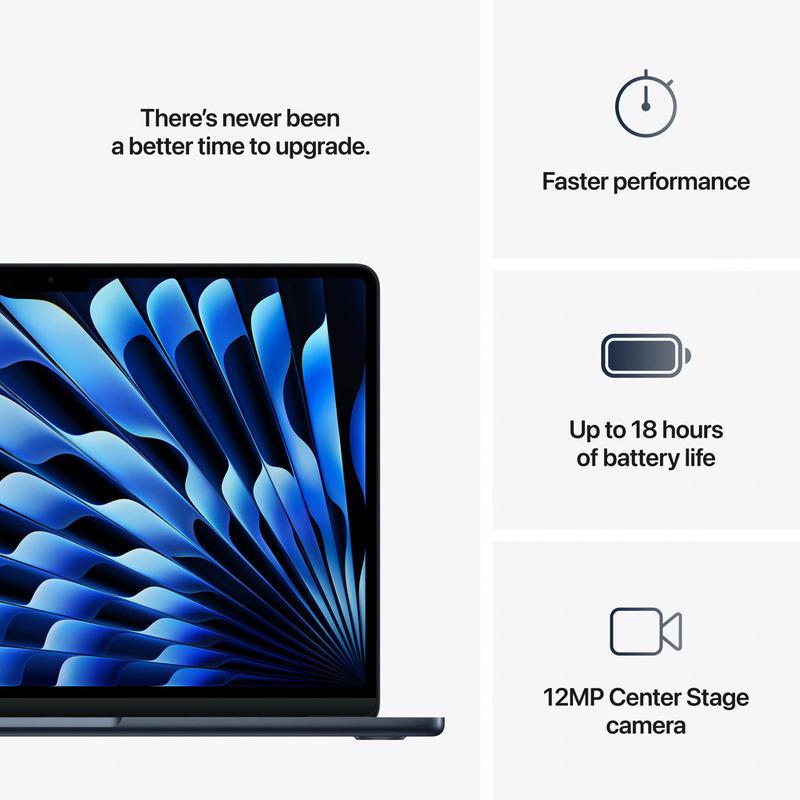 MacBook Air 13.6" Retina/Apple M4 (CPU 10-core, GPU 10-core, Neural Engine16-core)/16GB/ 1TB - Midnight - INT KB (2025) 35W USB‑C (Cto fromMW133RO/A) (Z1CY000DA) - imagine 4